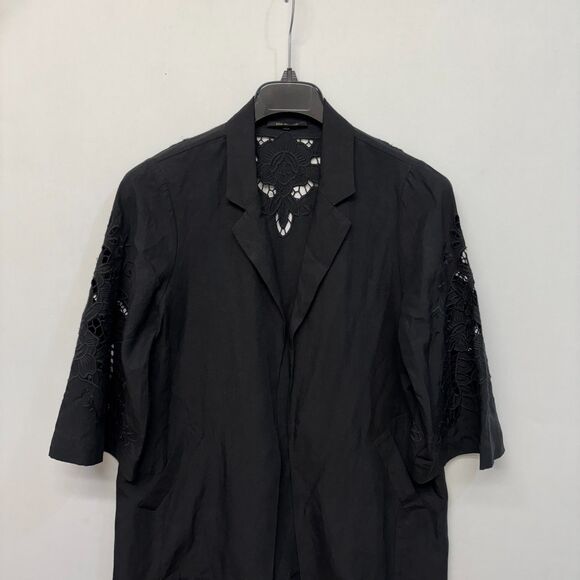 Kobi Halperin Women Open Front Blazer Jacket Size Medium Tencel Linen C024 -6 - Picture 11 of 16